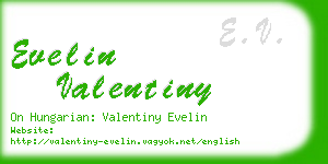 evelin valentiny business card